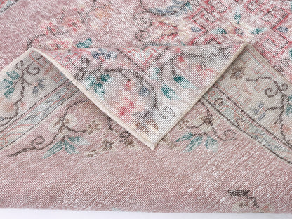 Oushak Rug 5x8, Vintage Handmade Faded Rug, Turkish Area Muted Rug, Anatolia Antique Rug, Bedroom Rug, Turkey Rug, Bohemian Rug, 10465