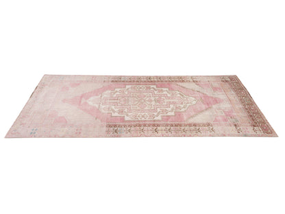 Vintage Rug, Oushak Rug, Turkish Muted Rug, Handmade Area Antique Rug, Turkey Rug, Entryway Rug, Rug 4x9, Anatolia Unique Rug, 10479