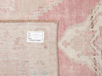 Vintage Rug, Oushak Rug, Turkish Muted Rug, Handmade Area Antique Rug, Turkey Rug, Entryway Rug, Rug 4x9, Anatolia Unique Rug, 10479