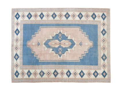 Vintage Rug 6x8, Turkish Oushak Rug, Nursery Rug, Handmade Antique Faded Rug, Area Muted Rug, Neutral Rug, Turkey Rug, Carpet Rug, 9058