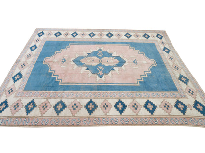 Vintage Rug 6x8, Turkish Oushak Rug, Nursery Rug, Handmade Antique Faded Rug, Area Muted Rug, Neutral Rug, Turkey Rug, Carpet Rug, 9058