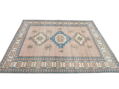 Turkish Rug, Rug 6x8, Anatolia Rug, Office Rug, Handmade Rug, Vintage Rug, Oushak Rug, Carpet Rug, Neutral Rug, Turkey Rug, Area Rug, 9067