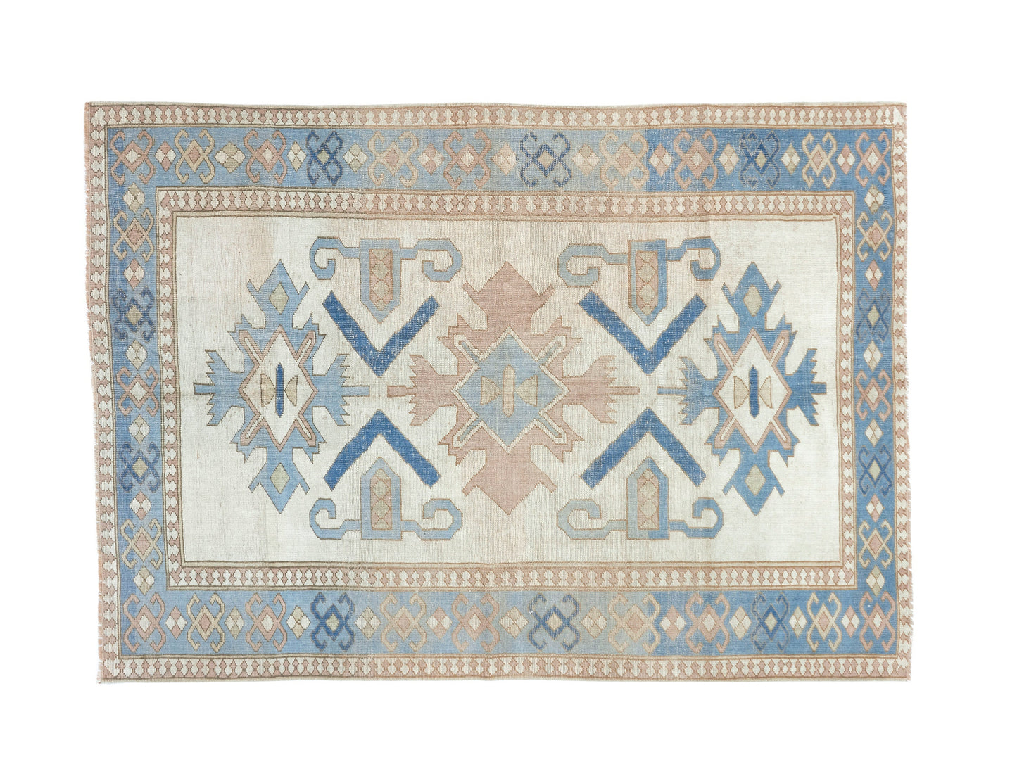 Handmade Anatolia Rug, Office Rug, Turkish Oushak Rug, Vintage Rug, Neutral Muted Rug, Carpet Rug, Rug 6x8, Area Rug, Turkish Carpet, 9105