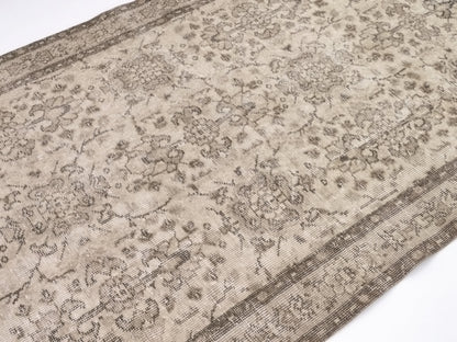 Beige Area rug, Small Vintage Rug, Turkish Oushak Rug, Handmade Rug, Carpet rug, Wool rug, Vintage Carpet, Bedroom rug, Rug 4x7 ,9610