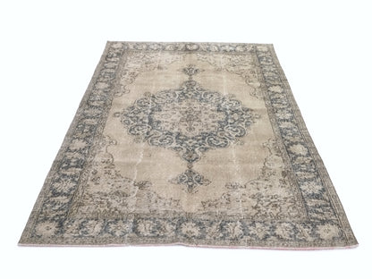 Medallion Oushak Rug, Turkish rug, Vintage Rug, Area rug, Carpet rug, Wool rug, Bedroom rug, Entryway rug, Handmade rug, 5x9 Rug, 9575