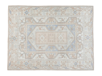Turkish Oushak Vintage Rug, 6x8 Handmade Area Carpet rug, Neutral Faded Turkish Rug, Turkey rug, Wool Rug, Anatolia Rug, One of a kind,11020
