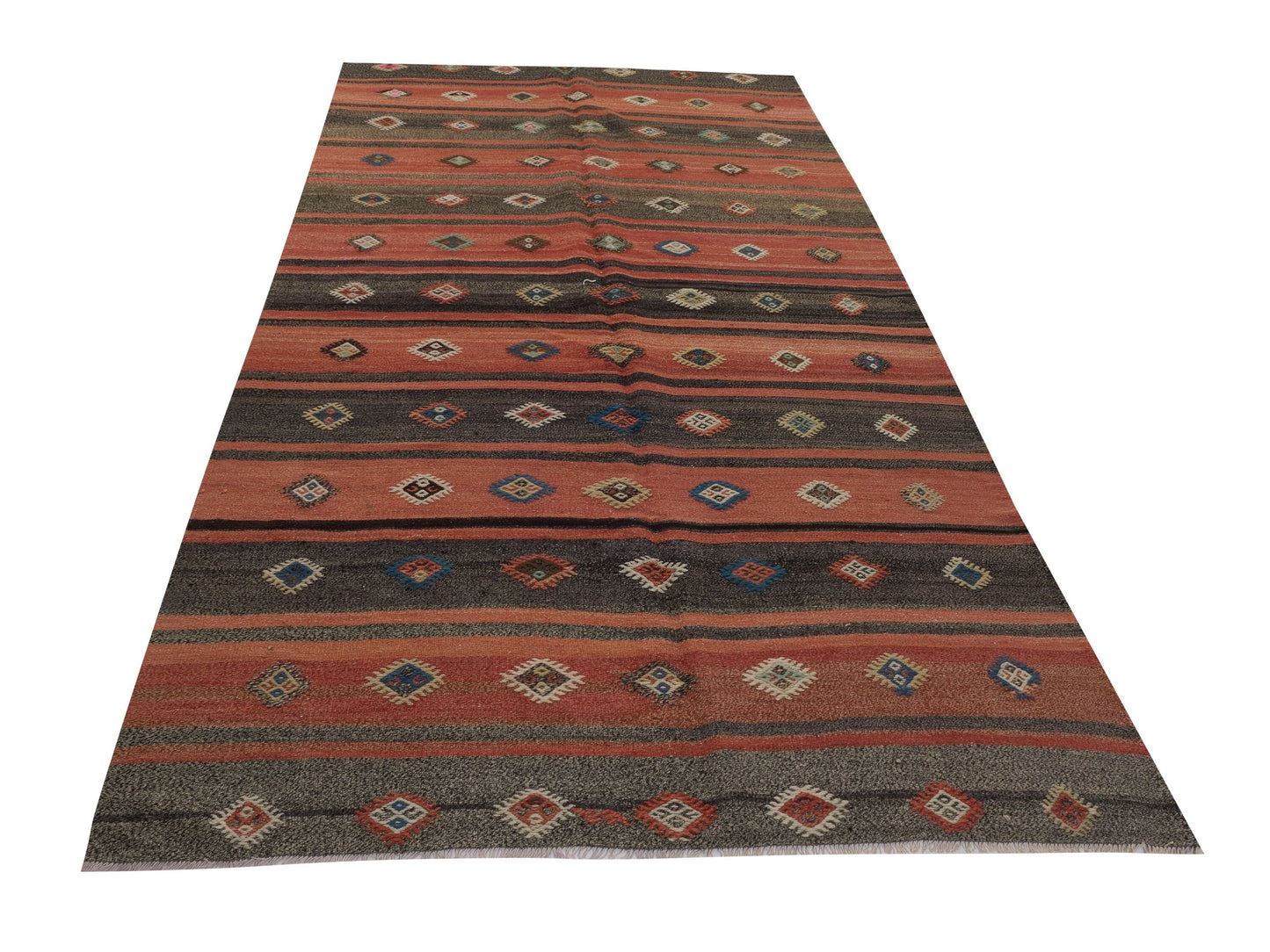 Turkish Kilim, Vintage Kilim, Kilim Rug 6x10, Handmade Anatolia Kilim Rug, Turkish Bohemian Kilim Rug, Neutral Rug, Rug Kilim, 10509