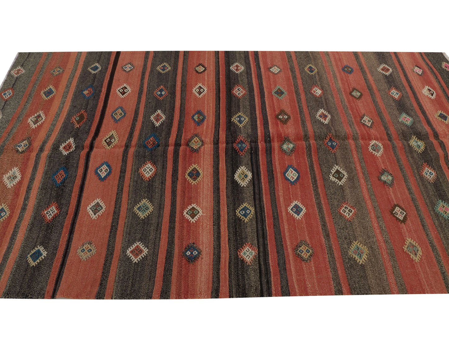 Turkish Kilim, Vintage Kilim, Kilim Rug 6x10, Handmade Anatolia Kilim Rug, Turkish Bohemian Kilim Rug, Neutral Rug, Rug Kilim, 10509