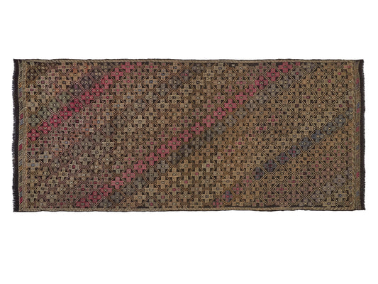 Turkish Vintage Kilim Rug, Handmade Anatolia Ethnic Kilim Rug, Kilim Rug 5x11, Turkish Kilim, Living Rug, Rug Kilim, Rustic Rug, 10515