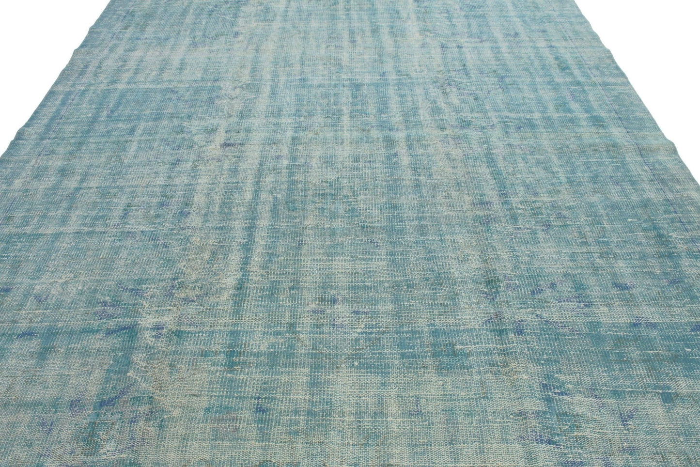 7x10 Rug, Turquois Rug, Area Rug ,Overdye Rug, Turkish Rug , Vintage Rug, Oushak Rug 7x10 ,Distressed Rug, Handmade rug,Living room rug,3295