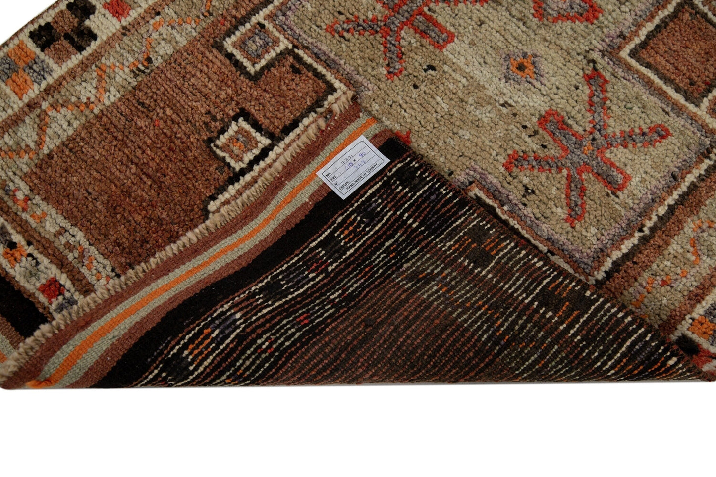 Farmhouse decor Long Floor Vintage Runner Rug, Wool Corridor Carpet Runner, Handmade Turkish Runner Rug, Hallway Runner Rug,7791