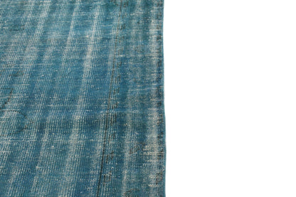 Turkish Rug Blue ,Oushak Rug Blue 5x8, Vintage Rug 5x8, Overdye Rug, Area Rug, Coastal Rug, Carpet Rug 5x8, 5x8 Rug, 3291