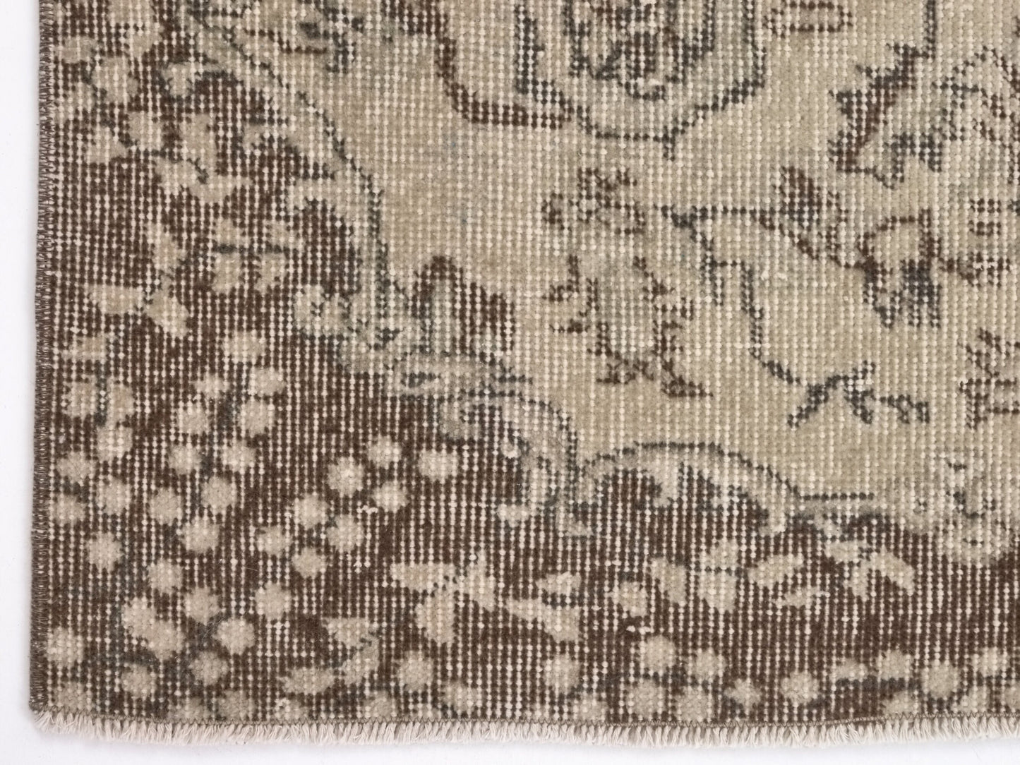 Neutral Rug, Beige Small Rug, Vintage Carpet, Turkish Carpet, Area Rug, 4x7 Rug, Faded Oushak Rug, Wool Handmade Rug, Entryway rug, 8951