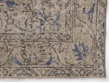 Navy Blue Oushak Rug, Turkish Rug, Vintage Rug, Handmade rug, Carpet rug, Area rug 4x7, One of a kind rug, Bedroom rug, Office rug, 9603