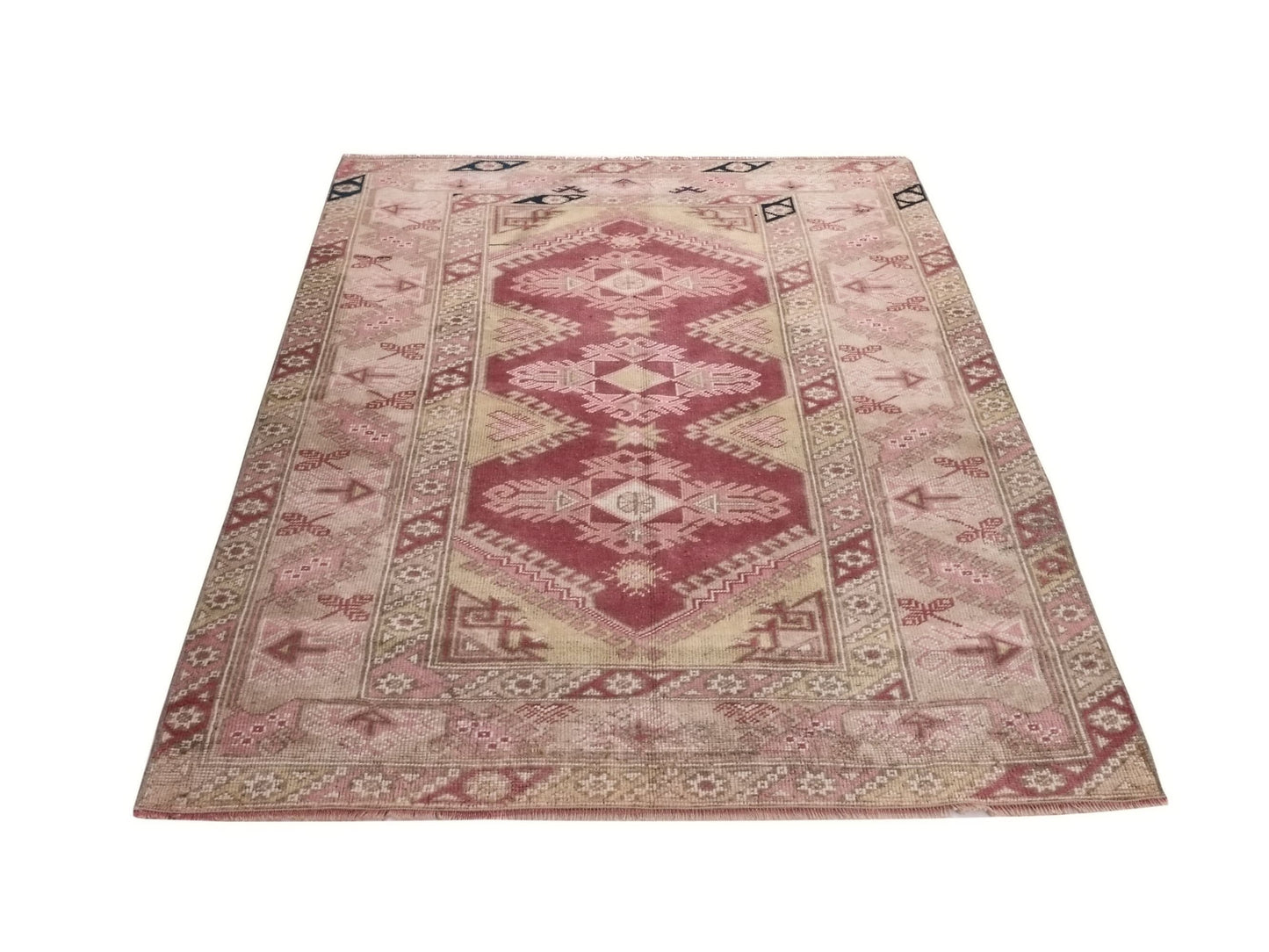 Turkish Rug, 4x6 Anatolia Rug, Vintage rug, Farmhouse rug, Handmade Rug, Carpet rug, Area Rug, Vintage rug, Antique rug, One of a kind,10073