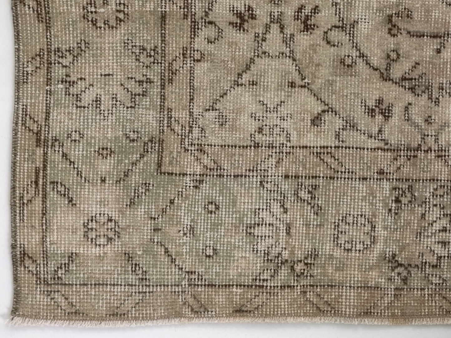 Oushak Carpet, Turkish Rug, Area Neutral Rug, Vintage Rug, Handmade Rug, Living room rug, 6x9 Area rug, Rustic Decor, Entryway rug, 10294