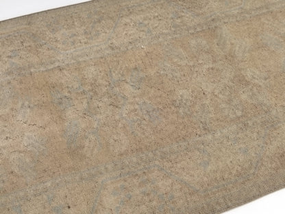 Turkish Vintage Oushak Runner Rug, 3x9 Rug Runner, Carpet Runner, Entryway rug, Hallway rug, Kitchen rug, Runner, Anatolia rug, 9566