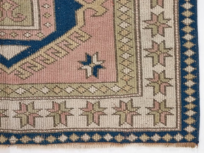 Turkish rug, Oushak rug, Vintage rug, Area rug, Handmade rug, 4x6 Rug, Carpet rug, Beige small rug, Kid room rug, Coastal decor, 9084