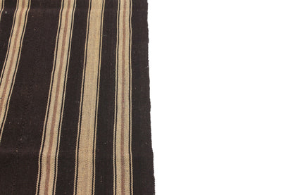 5x8 Brown Kilim Rug, Turkish Vintage Kilim Rug, Handmade Area Floor Rug, Modern Rug, Area Rug, Minimalist Decor, 6278