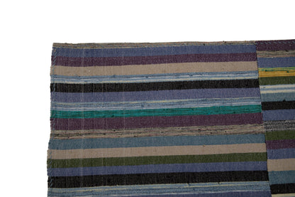 Boho Striped Kilim rug, Area Bohemian rug, Vintage kilim, Eclectic rug, 6x8 Kilim rug, Bedroom rug, Nursery Rug, Kid room rug, 103