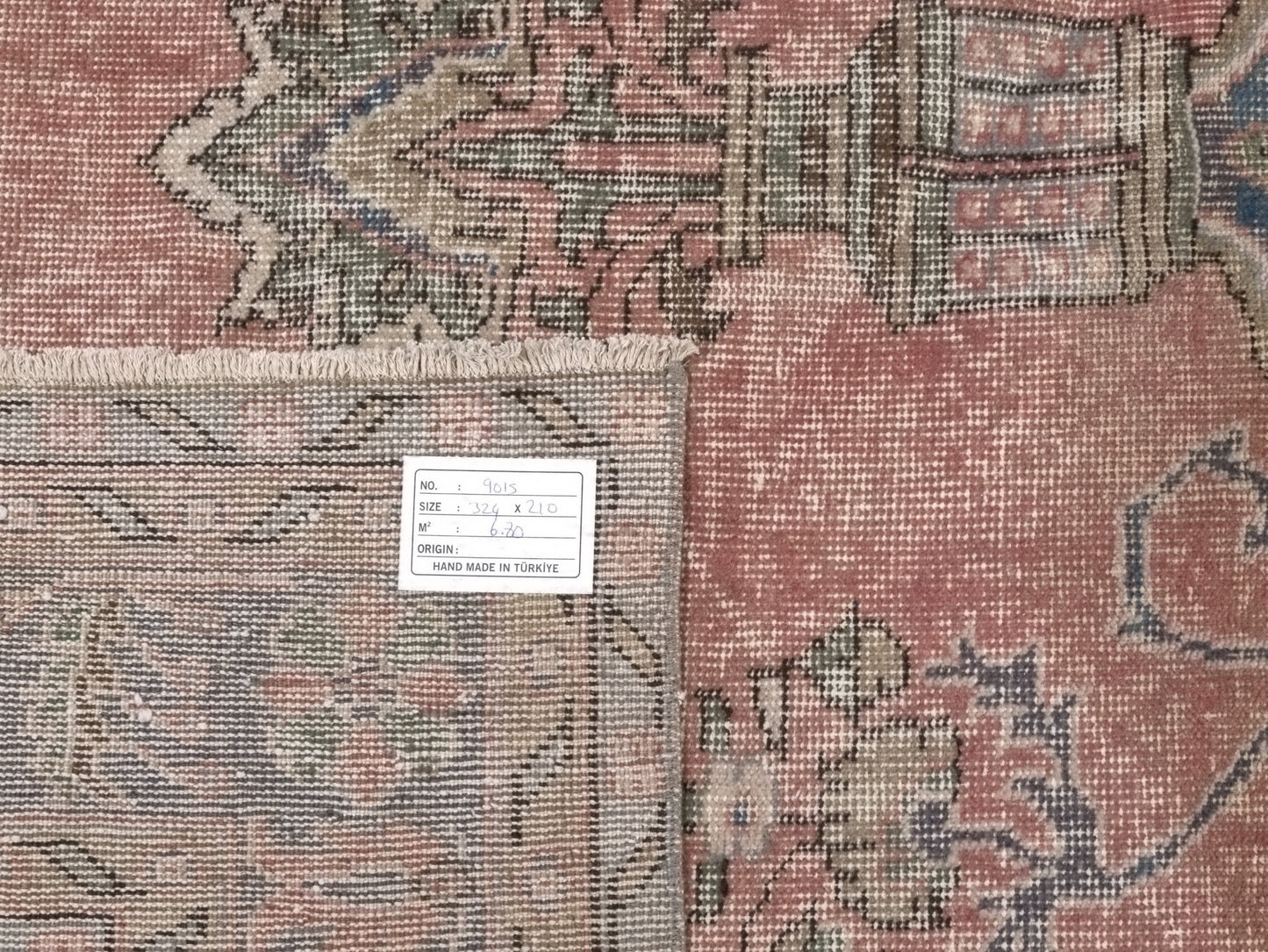 Bohemian Oushak Rug, Vintage Turkish Oushak Rug, 7x11 Area rug, Carpet rug, Anatolia rug, Unique Rug, Eclectic Decor, Living room rug, 9015