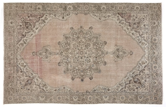 Faded Rug, Area Rug, Turkish Rug, Oushak Rug, Vintage Rug, Handmade rug, 7x11 Rug, Muted rug, Pastel Rug, Living room rug, Anatolia rug,8963