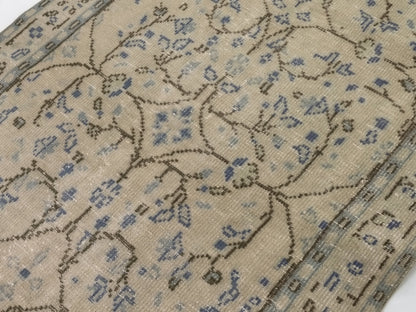 Handmade Oushak Area Rug, Neutral Turkish rug, Vintage Carpet rug, 4x7 Rug, Beige rug, One of a kind rug, Boho decor, Office rug, 8952