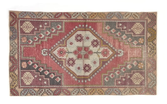 Anatolia Small Oushak Rug, Turkish Rug, 3x6 Rug, Carpet rug, Area rug, Vintage Rug, Unique rug, Oushak Carpet, Kid room rug, 8926