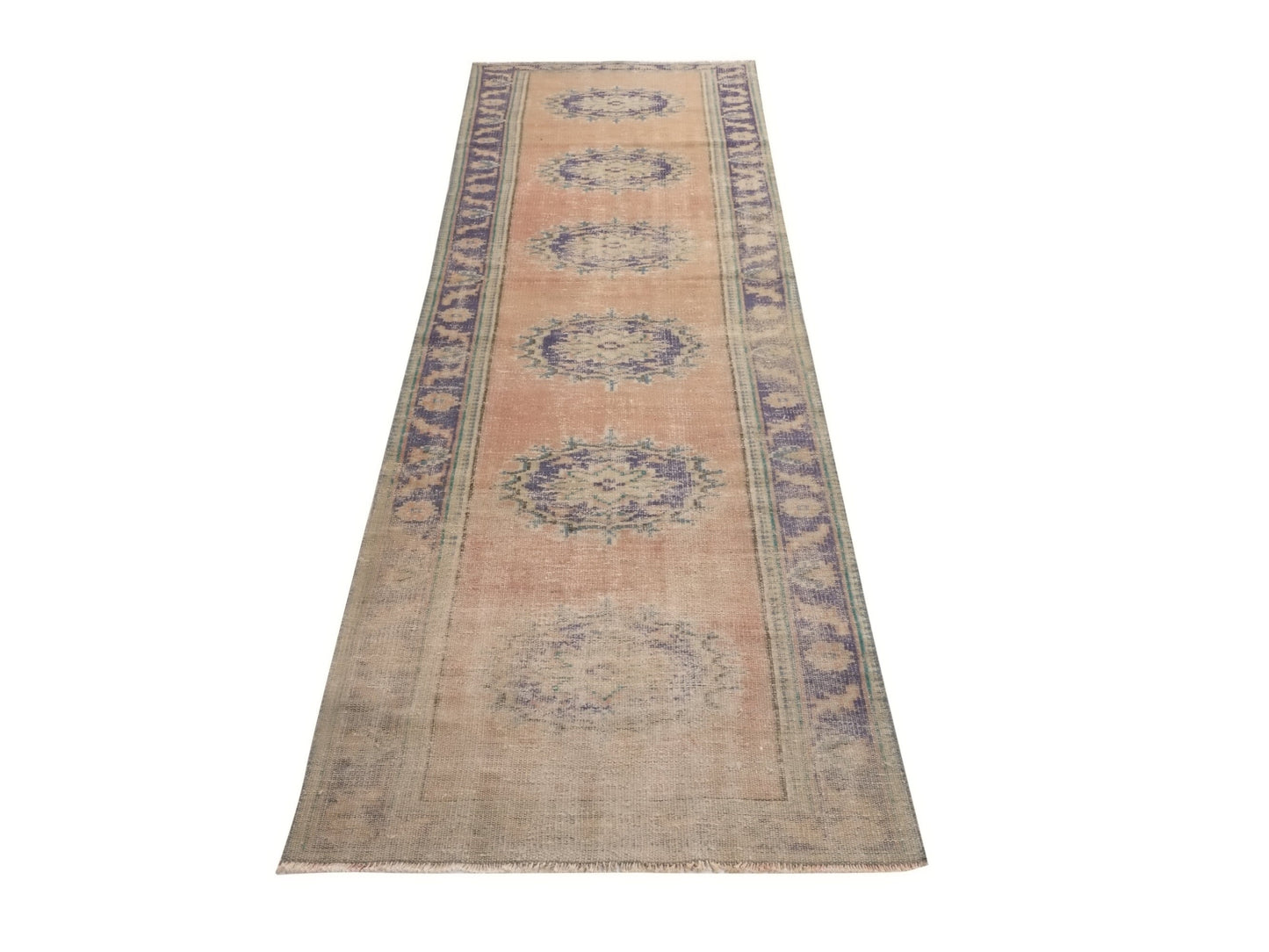 Turkish Runner, Vintage Runner, Oushak Runner, Anatolia Rug, Rug runner 3x11, Hallway Rug, Turkish Rug Runner,Carpet runner,Kitchen rug,8870