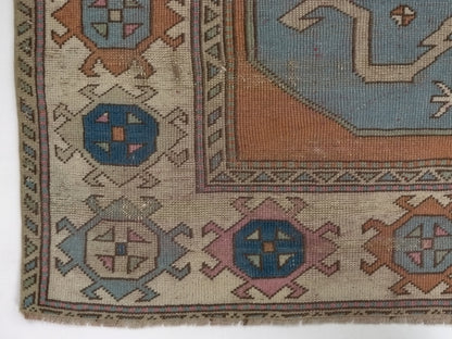 Turkish Oushak Vintage Rug, Antique Area Carpet Rug, 5x8 Handmade Anatolia Turkey rug, Primitive Decor, Bedroom rug, Living room rug, 8869
