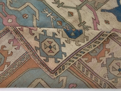 Turkish Oushak Vintage Rug, Antique Area Carpet Rug, 5x8 Handmade Anatolia Turkey rug, Primitive Decor, Bedroom rug, Living room rug, 8869