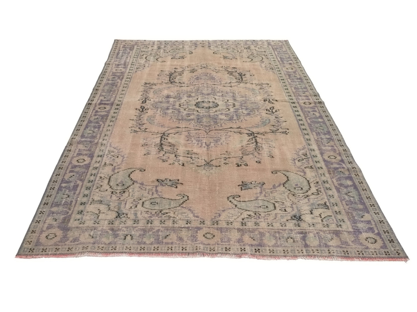 Faded Rug, Area Rug, Turkish Rug, Oushak Rug, Vintage Rug, Handmade rug, 6x10 Rug, Muted rug, Pastel Rug, Living room rug, Anatolia rug,8819