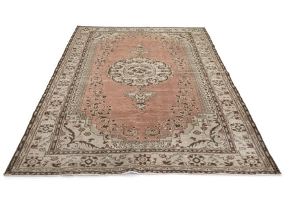 Turkish Rug, Oushak Rug, Vintage Carpet, Floral rug, Oriental rug, Ottoman rug, Vintage rug 7x10, Turkish Carpet, Handmade rug, Boho, 10231