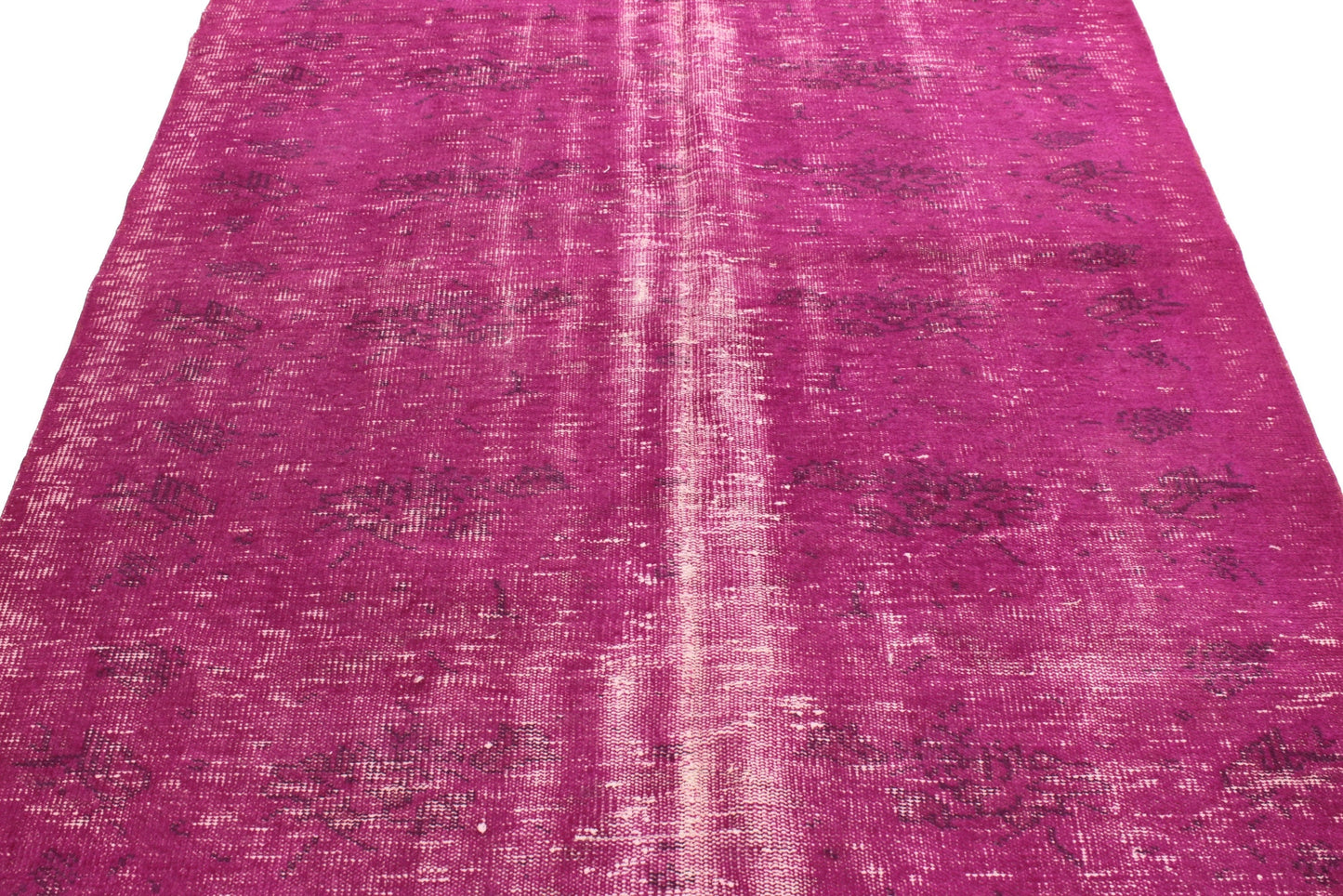 5x7 Rug, Turkish Area Overdyed Rug, Pink Rug, Vintage Rug Pink, Carpet rug, Coastal Rug, Bedroom rug, Kid room rug,3698