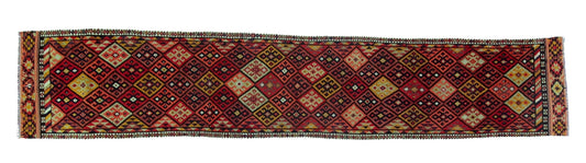 Extra Long Carpet Runner Rug, 3x13 Rug Runner,Turkish Vintage Oushak Runner,Bohemian,Entryway Rug, Made in Anatolia,Runner,6215