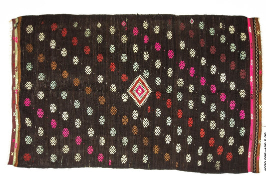 Turkish rug,Vintage rug,5'9x9'7 ft,Kilim rug,Handmade rug,Area rug,Wool rug,Ethnic rug,Tribal rug,Boho rug,Eclectic decor,Living room,1970