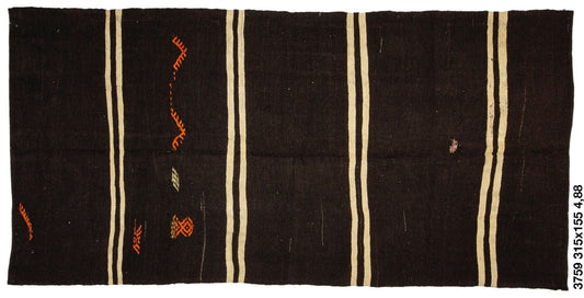 One of a kind Brown Kilim rug, Turkish Vintage Kilim Rug, 5x10 Kilim Rug, Natural rug, Modern rug, Rustic decor ,Entryway rug,3759