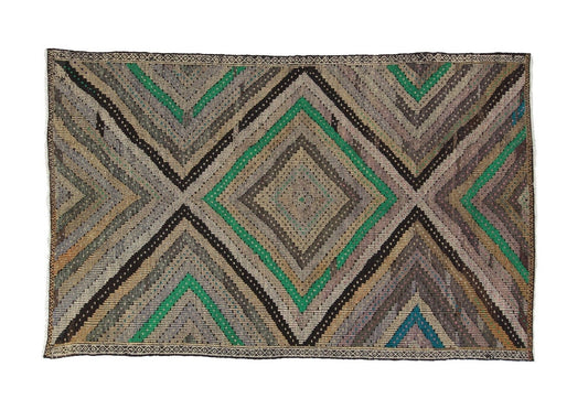 7x10 Kilim Rug, Vintage Kilim Rug, Area Handmade Kilim Rug, Turkish Flat Weave Rug, Turkish Kilim,Southwestern One Of a Kind Kilim Rug, 8045