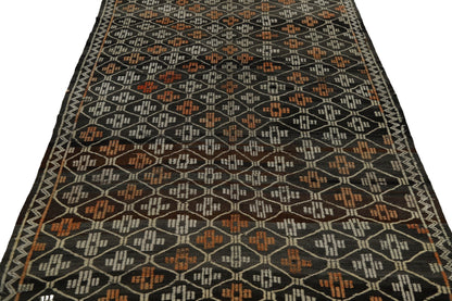 Primitive Rustic Rug, Kilim Rug 5x7, Turkish Anatolian Handmade Kilim Rug, Vintage Turkish Kilim Rug, Area Flat Weave Kilim Rug, 8044