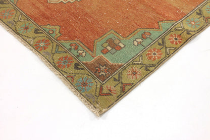 Bohemian Decor Area Carpet Rug, Turkish Rug Muted, Oushak Rug Anatolia, Vintage Rug Wool ,Rug 4x7, Handmade Rug,Living room Rug, 5603