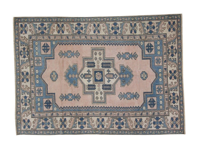 Faded Anatolian Turkish Rug, Oushak rug, Vintage Rug, Carpet rug, Area rug, 6x8 Turkish Rug, Handmade Rug, Turkey rug, Unique rug, 7326