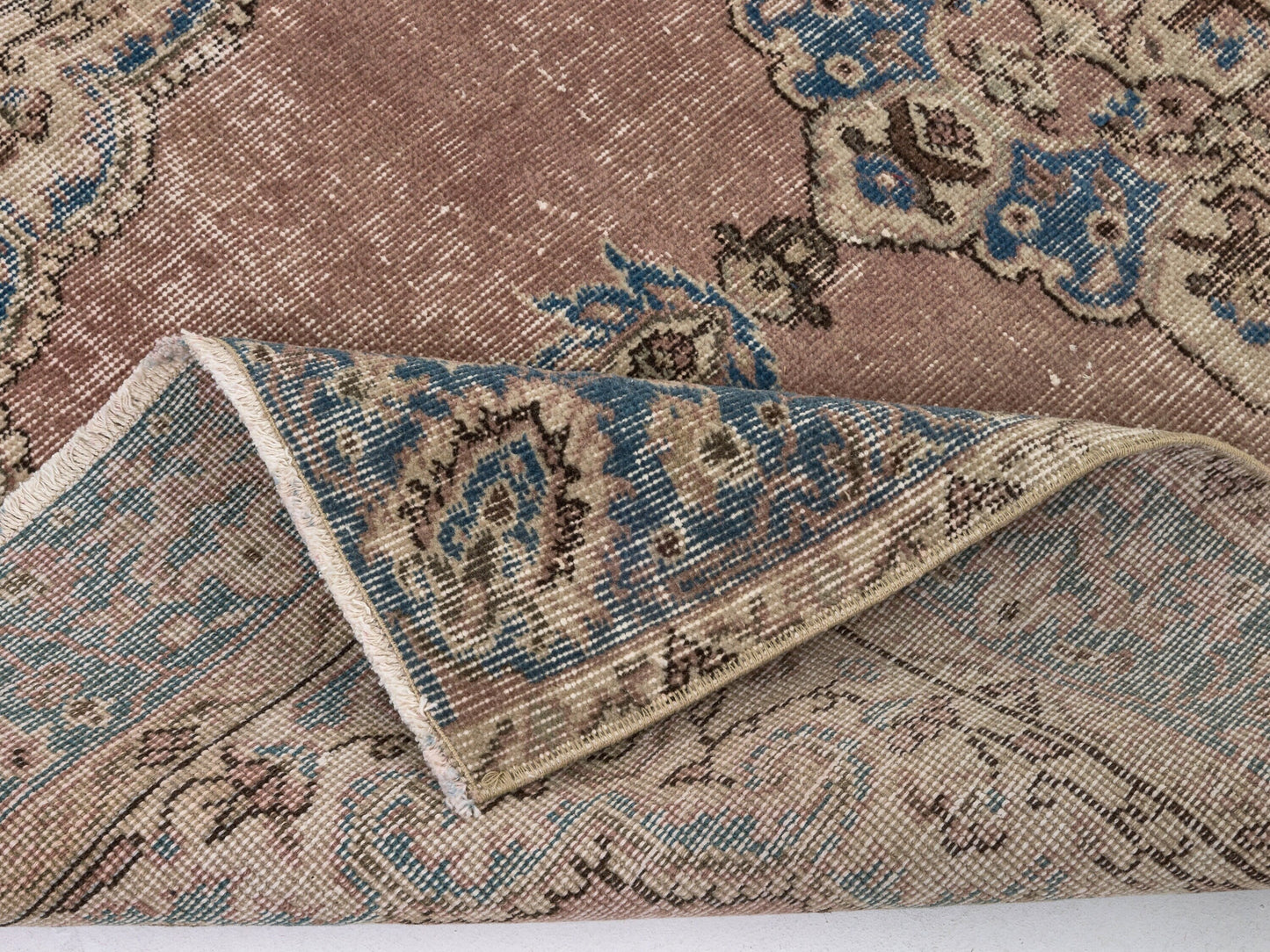 Home Decor Vintage Anatolian Rug , Traditional Oushak Rug , Antique Handmade Turkish Rug , 4x6 Small Vintage Rug , Neutral Rug, 8714