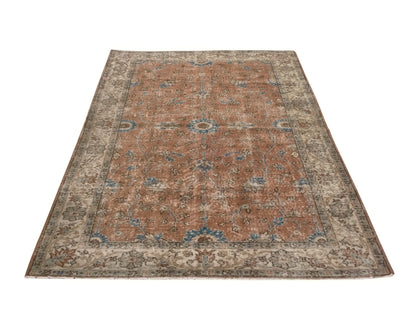 Antique Turkish Rug, Vintage Handmade Rug, 5x8 Area Rug Oushak, Bohemian decor, Living room rug, Bedroom rug, Anatolia Carpet Rug, 8664