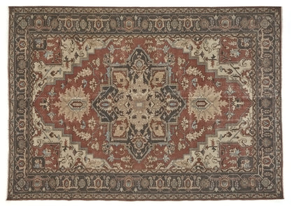 7x10 Rug, Persian Turkish Rug, Oushak Rug, Heriz Vintage Rug, Area rug 7x10, Carpet rug, Rug Living room, Large rug,Turkish Carpet, 8660