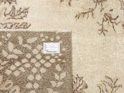Faded Turkish rug, Area Oushak rug, Vintage rug Muted , Floral rug, Unique rug, Handmade rug, Living room, Bedroom rug,Made in Turkey, 10373