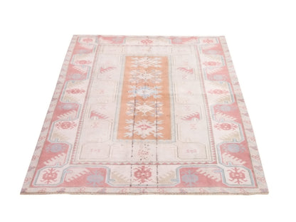 Turkish rug, Oushak rug, Vintage rug, Area rug, Handmade rug, 4x6 Rug, Carpet rug, Beige small rug, Kid room rug, Coastal decor, 10335