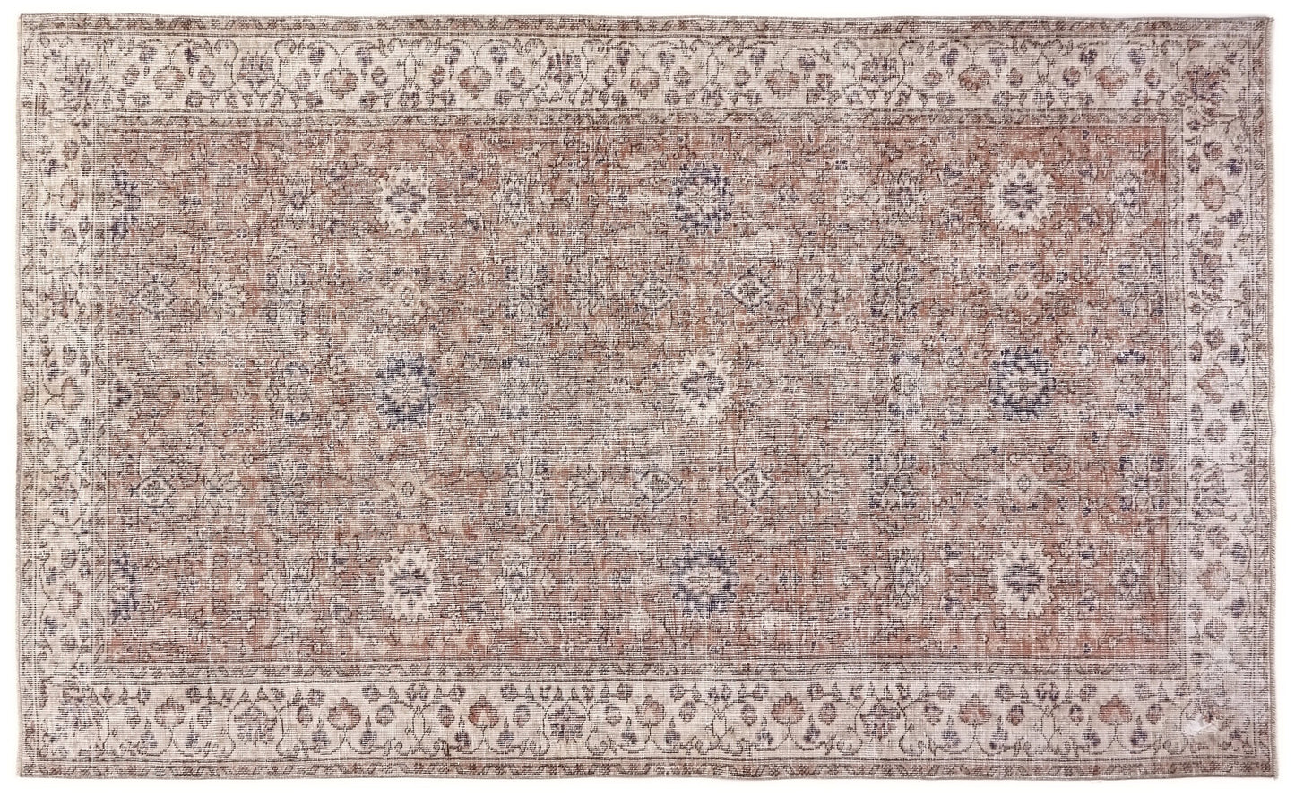 Turkish Rug, Oushak Rug, Vintage Carpet, Floral rug, Oriental rug, Faded rug, Vintage rug 5x8, Turkish Carpet, Handmade rug, Boho, 10306