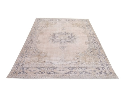 7x10 Pink rug, Turkish rug, Faded rug, Neutral Oushak rug, Vintage Area rug, Handmade Rug, One of a kind Carpet rug, Area rug 7x10, 10295
