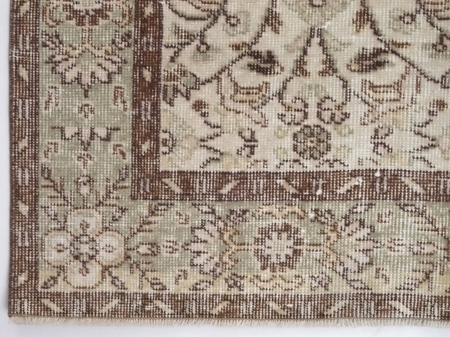Turkish Neutral Rug, Oushak Rug, 6x9 Fine Vintage rug, Turkey rug, Unique rug, Living room rug, Decorative rug,Wool Rug,One of a kind, 10255