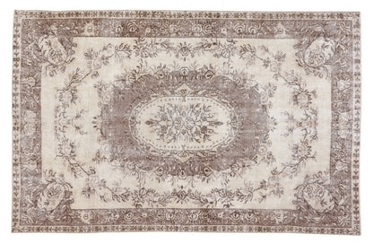 Turkish Rug Antique, Oushak Carpet rug, Vintage Rug, Neutral rug, Faded rug, Country decor, Living room rug, Area rug 5x8, Unique rug, 10248